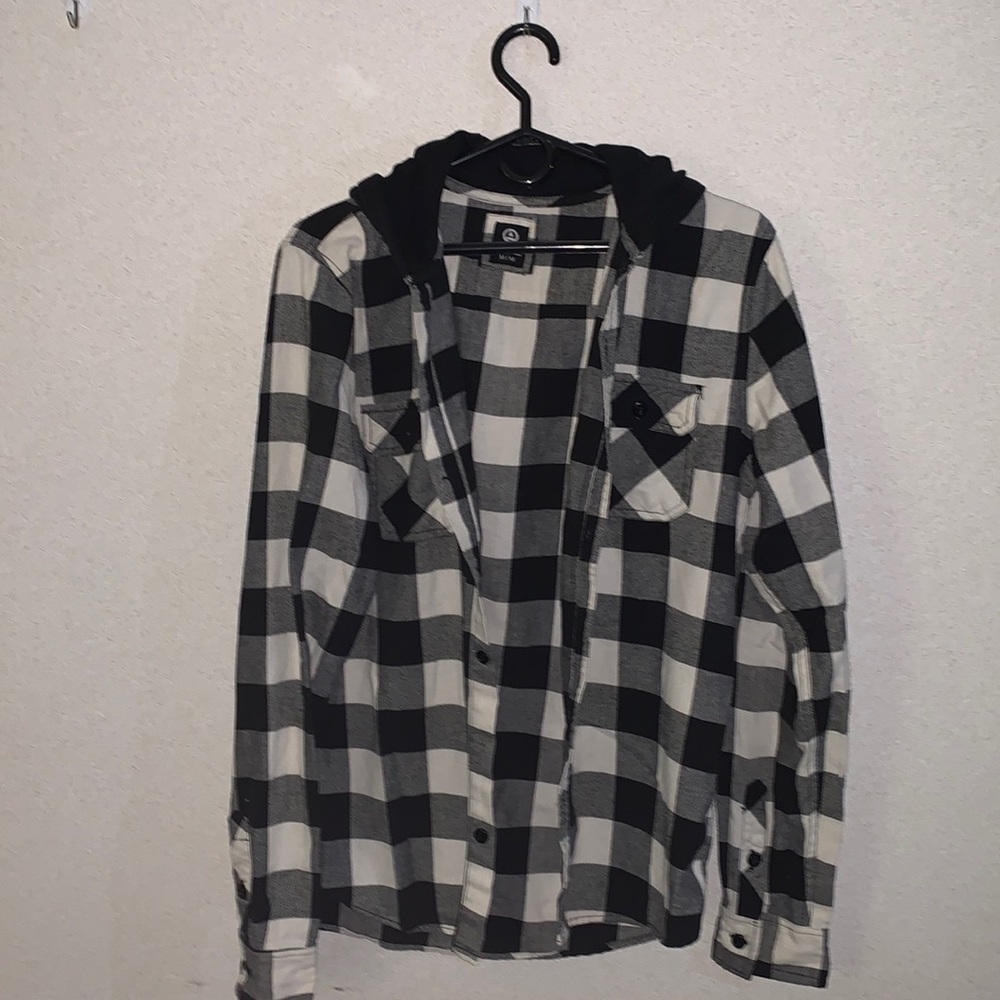 B&W checkered flannel